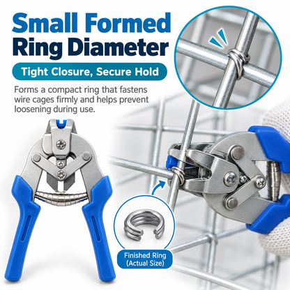 Automatic Hog Ring Pliers, M-Type Hog Rings Gun for Wire Mesh & Animal Cages